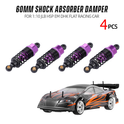 

4pcs Shock Absorber Damper 60mm RC Car Parts for 110 JLB HSP EM DHK HPI Flat Car RC Racing Car