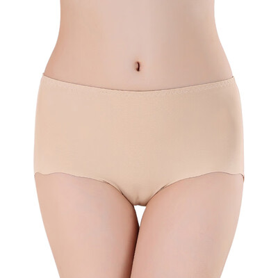 

1PC Sexy Seamless Briefs Ultra-thin Traceless Trimming Ruffles Soft Underwear Womens Panties Plus Size Panties -3XL
