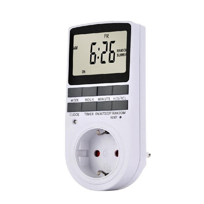 

Pack of 2 Digital Plug-in Timer Socket LCD Display 10 Programmable Switching Programs 24 Hours & 7 Days Energy Saving Timer Socket