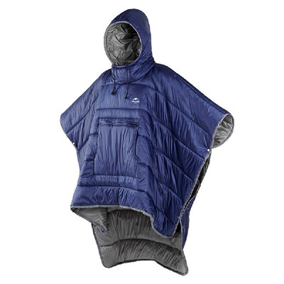 

Water-resistant Sleeping Bag Cloak Winter Camping Honcho Poncho Lazy Quilt Lounge Blanket Warm Jacket for Men Women