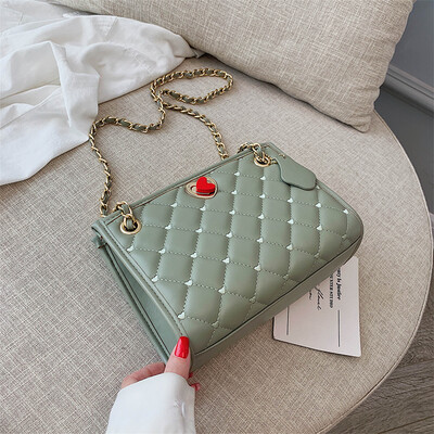 

Net red ins leisure bag small fresh girl chain small square bag new 2019 womens bag shoulder Messenger bag