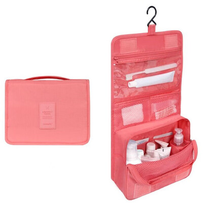 

Women Zipper Hanging Waterproof Travel Toiletry Wash Makeup Storage Cosmetic Organizer Bag Hanging Bag Hot