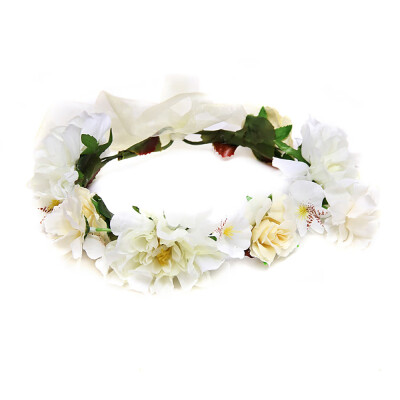 

〖Follure〗Handmade Flower Garland Halo For Wedding Flower Wreath Decorations