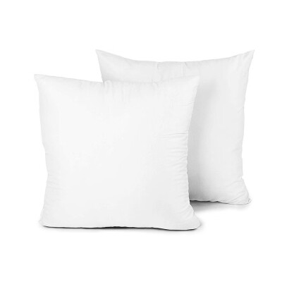 

Siaonvr 2-Piece Hypoallergenic Down Substitute Polyester Square Pillow Core 41x41cm