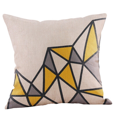 

〖Follure〗Mustard Pillow Case Yellow Geometric Fall Autumn Cushion Cover Decorative