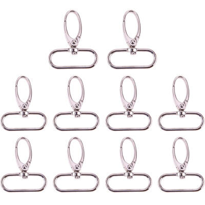 

10pcs Retro Style Antique Silver Finish Luggage Bag Buckle Lobster Clasps