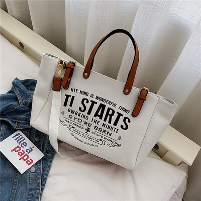 

Sailing bag women 2019 new wave Korean Joker Messenger bag high-capacity fashion handbag Tote bag