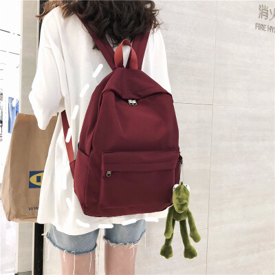 

Ins Backpack Female Korean High School Backpack College Students Ancient Sense Simple Joker Fashion Backpack