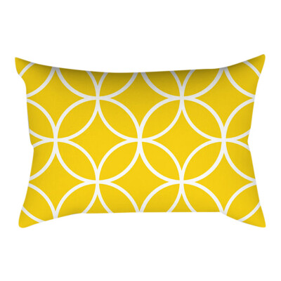 

〖Follure〗Pineapple Leaf Yellow Pillow Case Sofa Car Waist Throw Cushion Cover Home Decor