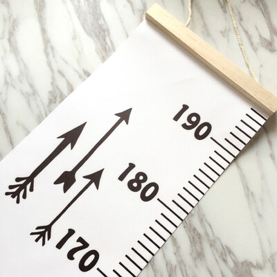 

〖Follure〗Baby Height Growth Chart Hanging Rulers Kids Room Wall Wood Frame Home Decor New