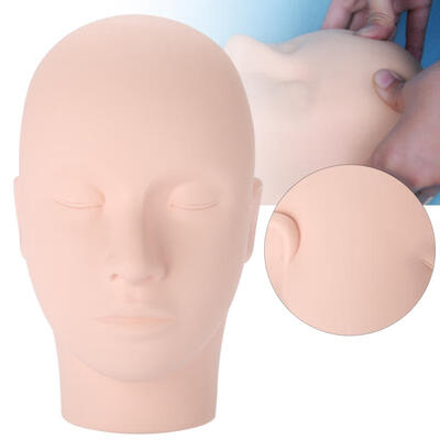 

Greensen Practice Mannequin Head Eyelashes Grafting Acupuncture Tattoo Makeup Practice Head Model