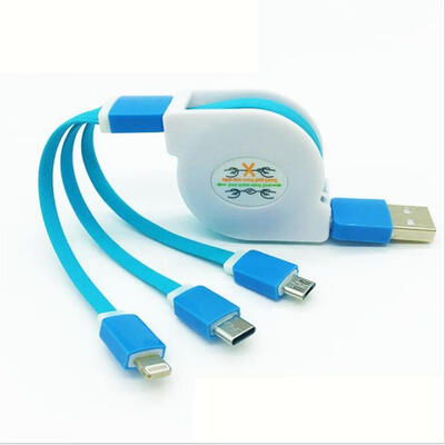 

Retractable Charge Cable Type C Micro USB Lightning Charge Cord