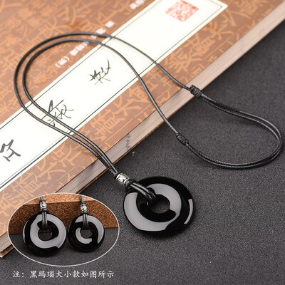

Obsidian Pendant Pendant Mens Necklace Jewelry