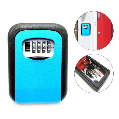 

Key Storage Lock Box 4-Digit Combination Lock Box Wall Mounted Lock Box Key Safe Box Security Key Holder