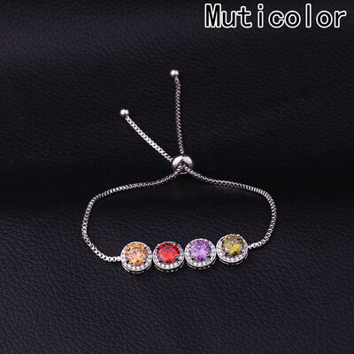

New Fashion Micro Round New Bracelet Man Zircon Beads Hand Braiding Cube Woman Gifts