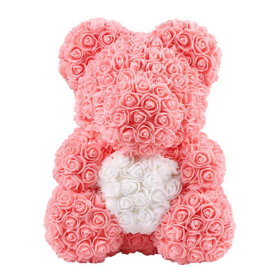 

Preserved Flower Rose Bear Soap Artificial Flowers Valentine Birthday Gift