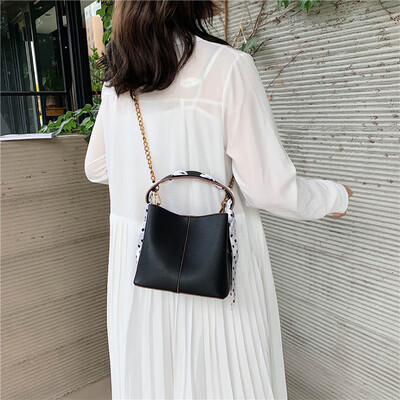 

Tailored New Womens Bag Wild Messenger Bag Shoulder Fashion Scarf Portable Bucket Bag