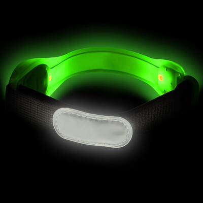

LED Running Armband High Visibility Light Up Sports Wristbands Adjustable Glowing Bracelet in The Dark For Runners Joggers