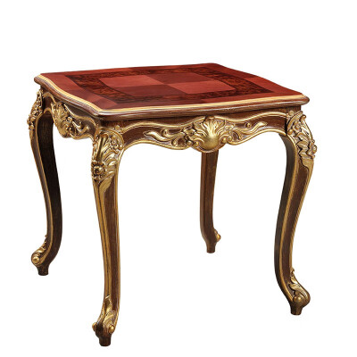 

SHEN YING Milan living room solid carved lace cabinets European small round table simple coffee table 9535