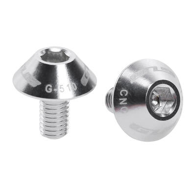 

2pcs 5x12mm Aluminum Bicycle Water Bottle Cage Bolts Bottle Holder Screws