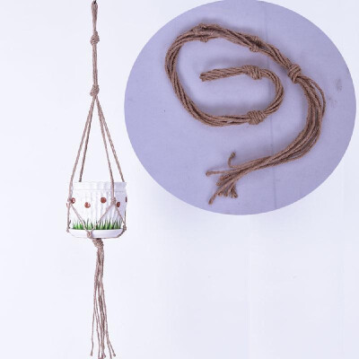 

Hand Made Macrame Plant Hanger Hanging Planter Wall Art Home Decor Indoor Outdoor Cotton Rope Woven Hanger