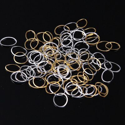 

Toponeto 1 Box Metal Circle Sheet Mixed Steampunk Nail Art Decoration