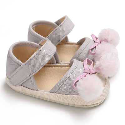 

Newborn Baby Boys Girls Shoes Ball Crib Prewalker Soft Sole Anti-slip Shoes