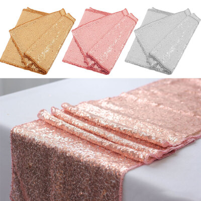 

Hotel Wedding Birthday Party Sequins Table Flag Modern Hotel Decoration Sequins Tablecloth