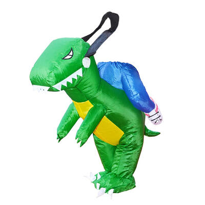 

3D Stand Riding Inflatable Dinosaur Costume Halloween Dress Cosplay Suit