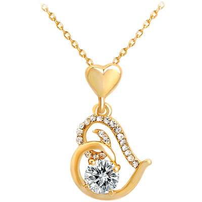 

Women Fashion Heart Pendant Necklace Pendant Charm Locket Chain Necklace That Holds Pictures Fine Jewelry for Women Gift Set