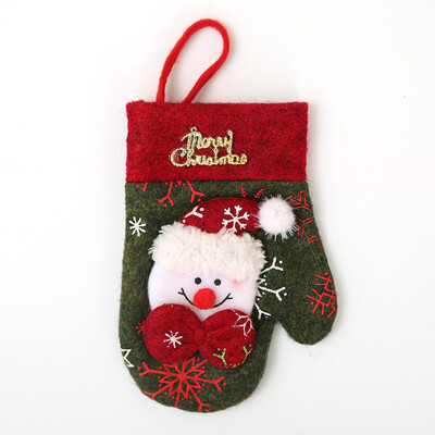 

Christmas Glove Style Tableware Bag Holder Fork Spoon Pocket Cutlery Pouch