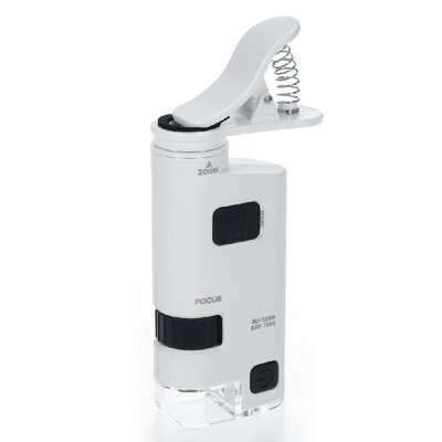 

120-190X LED Cell Phone Microscope Universal Clip-type Cellphone Microscope Magnifier with LED Lamp Magnifiers Loupe