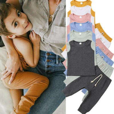 

Cotton Newborn Infant Kid Baby Girl Top Romper Bodysuit Pants Outfit Clothes Set
