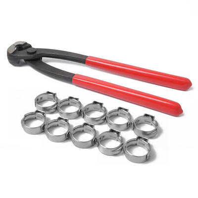 

PEX Cinch Crimping Tool with 10pcs 88-105mm Stainless Steel Hose Clamps