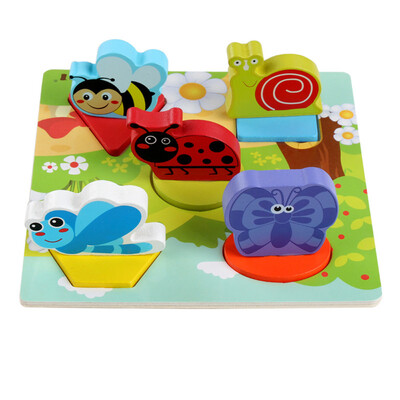 

Tailored Kids Baby Wooden Anime 3D Puzzle Wooden Geometric Learning Educational Toy