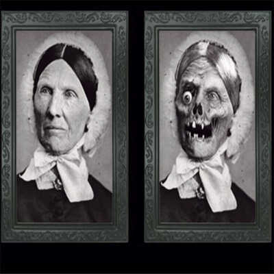 

3D Face-changing Photo Party Decoration Frame Terror Halloween Decoration Props Festive Party Supplies Halloween Decorations
