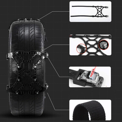 

Tailored 1PC Winter Truck Car Easy Installation Snow Chain Tire Anti-skid Belt