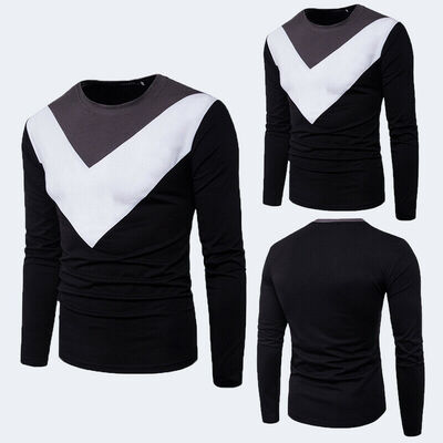 

SUNSIOM Fashion Mens Slim Fit V Neck Long Sleeve Muscle Tee T-shirt Casual Tops Blouse