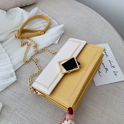 

Summer new French small bag handbag 2019 new fashion texture Messenger bag shoulder chain small square bag