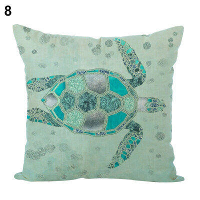 

45x45cm Turtle Octopus Pillow Case Cushion Cover Home Cafe Sofa Bed Car Decor