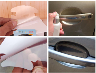 

Automobile door handle protection film four vehicle model universal vehicle handle membrane Hand stick