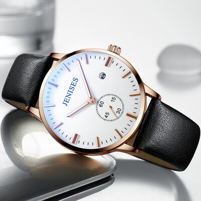

True belt non-mechanical watch male students waterproof mens watch Korean version of quartz watch network celebrity watch