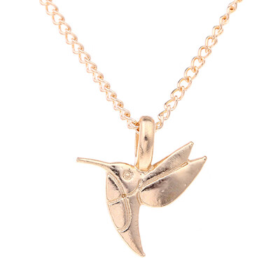 

Fashion Jewelry New Gold-color Life Is Beautiful Bird Collarbone Short Choker Necklace For Women