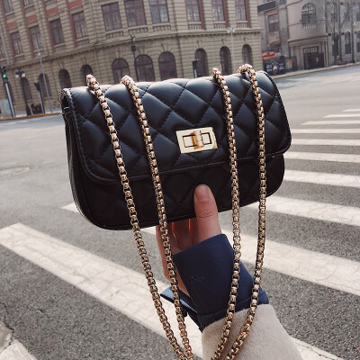 

Bag female new wave Korean version of the rhombic chain fashion wild shoulder Messenger bag small square bag