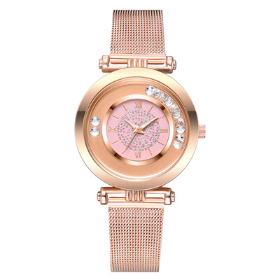 

Steel belt ladies watch 2019 new quick sand ball alloy strap ladies watch quartz watch