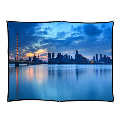 

60 Portable Projector Screen HD 169 White 60 Inch Diagonal Projection Screen Foldable Home Theater for Wall Projection Indoors