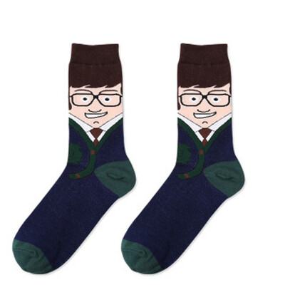 

Euro Style Family members Funny Patterned Ins Cute Socks Cotton Casual Hipster Socks Colored Men&Women Sox