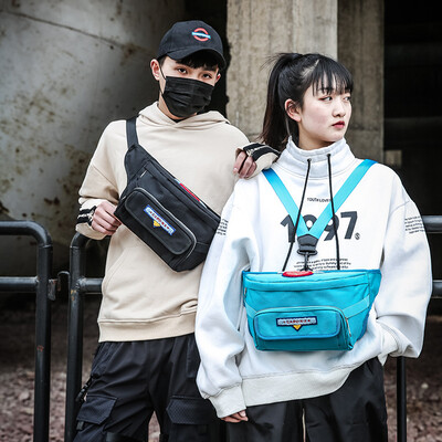 

Womens bag tide brand chest bag ins super fire wild student shoulder Messenger bag backpack street trend pocket Bao