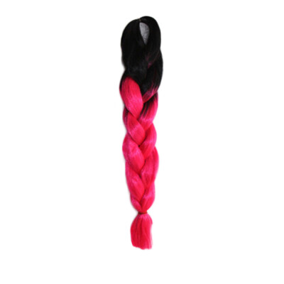 

Gobestart Individual Braid Wigs Big Braids Color Gradient Small Black Dirty Pigtail