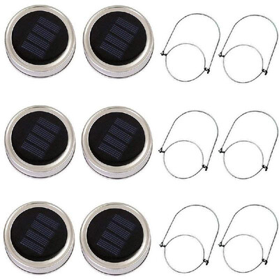 

6-Pack Practical LED Solar Power Bottle Cap Copper Wire String Lights Indoor Outdoor Decoration Lamp Christmas Wedding Bar Holiday